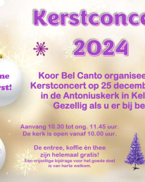 Bel Canto Kerstflyer 2024