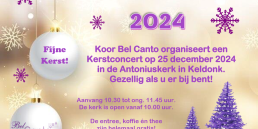 Bel Canto Kerstflyer 2024