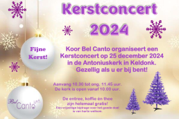 Bel Canto Kerstflyer 2024