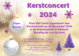 Bel Canto Kerstflyer 2024