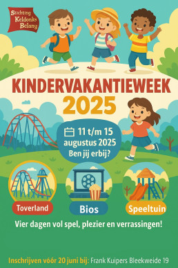SKB 2025 kindervakantieweek flyer