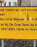 De Oude School gesloten bord