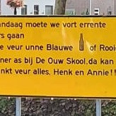 De Oude School gesloten bord