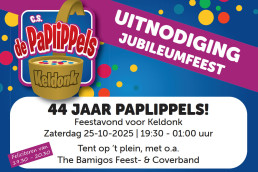 44 jaar Paplippels flyer