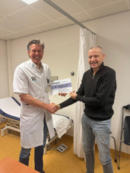 Belcanto cheque Klimmen tegen Kanker Dr Luyer en Jan Bouwe