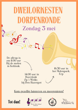 Dweilorkesten Dorpenronde flyer 2026
