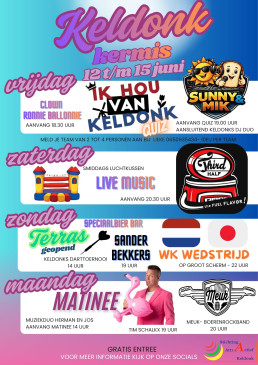 Keldonk kermis poster 2026