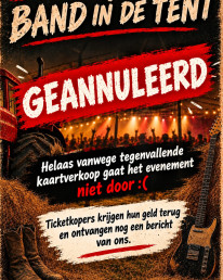 band in de tent 2026 geannuleerd