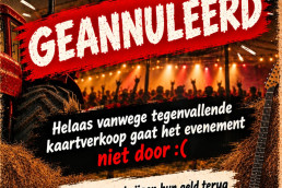 band in de tent 2026 geannuleerd